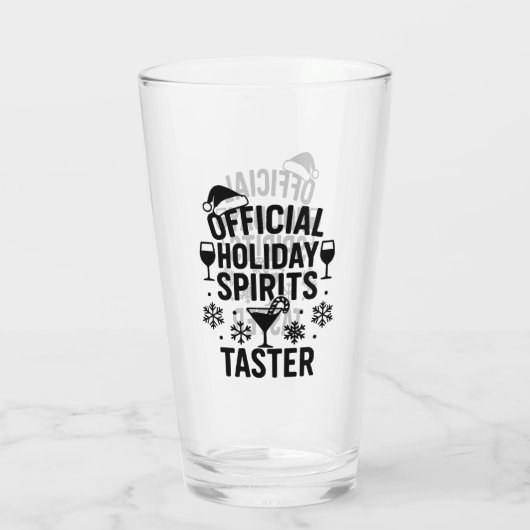 クリスマス引用文おもしろいパーティースピリッツ味 タンブラーグラス (裏面)