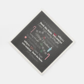 クリスマス引用文とことわざタイポグラフィ スタンダードランチョンナプキン (角)