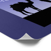 クリスマス引用文と3賢人 ポスター (角)