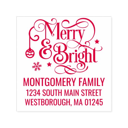 クリスマス引用文の喜びへ世界のモノグラム名 セルフインキングスタンプ (デザイン)