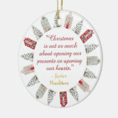 クリスマス引用文の意味Bable Tree装飾 セラミックオーナメント (左)
