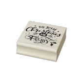 クリスマス引用文クリスマスの喜びは家族 ラバースタンプ (スタンプ)