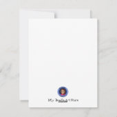 クリスマス引用文グリーンカートゥーンスタイル シーズンカード (裏面)