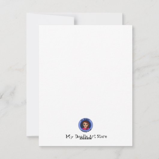 クリスマス引用文グリーンカートゥーンスタイル シーズンカード (裏面)