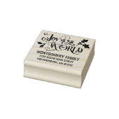 クリスマス引用文ジョイトゥザワールド差出人住所 ラバースタンプ (スタンプ)