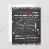 クリスマス引用文タイポグラフィ シーズンポストカード (正面/裏面)