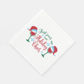 クリスマス引用文タイポグラフィ – ポアソホリデーチェー スタンダードランチョンナプキン (角)