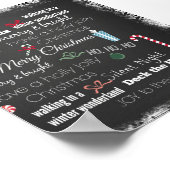 クリスマス引用文タイポグラフィ ポスター (角)