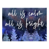 クリスマス引用文ブルー聖なる書物、 経典ポスター ポスター (正面)