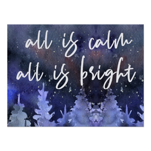 クリスマス引用文ブルー聖なる書物、 経典ポスター ポスター (正面)