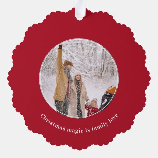 クリスマス引用文ホームは、ハートが飾られている オーナメントカード (裏面)