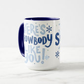 クリスマス引用文マグカップ – あなたのような雪の体がある マグカップ (正面左)