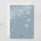 クリスマス引用文レッドファームハウススノーウィンタースケープ シーズンカード (裏面)