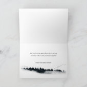 クリスマス引用文付/星空と森 シーズンカード (内部)