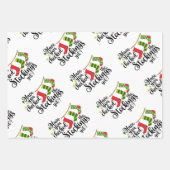 クリスマス引用文子供へラッピング紙シート ラッピングペーパーシート (正面2)