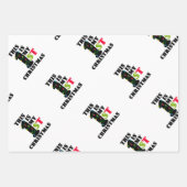 クリスマス引用文子供へラッピング紙シート ラッピングペーパーシート (正面)