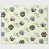 クリスマス引用文最も素晴らしい時間フォトファミリー ラッピングペーパー (フラット)