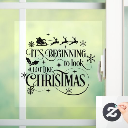 クリスマス引用文 ウィンドウサイン (ホーム)