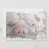 クリスマス待ちバラ金ゴールドグリッターカード (正面)