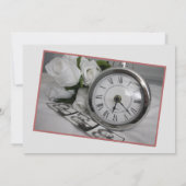 クリスマス待ちバラ金ゴールドグリッターカード (裏面)