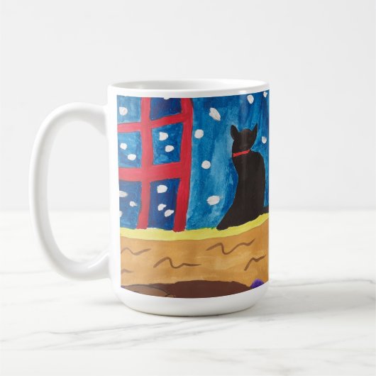 クリスマス待ち コーヒーマグカップ (左)