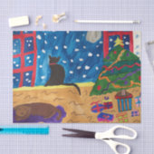 クリスマス待ち 薄葉紙 (クラフト)