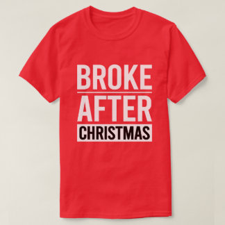 クリスマス後のお金がないを面白く Tシャツ