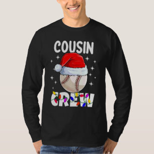 クリスマス従兄弟クルーズベースボールパジャマファミリーXmas Tシャツ