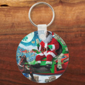 クリスマス得は本当に豊か！」 キーホルダー (正面)