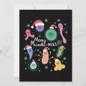 クリスマス微生物学の科学教師 マイクロビーム シーズンカード (正面)