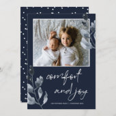 クリスマス心地よいとジョイボタニカルフォト シーズンカード (正面/裏面)