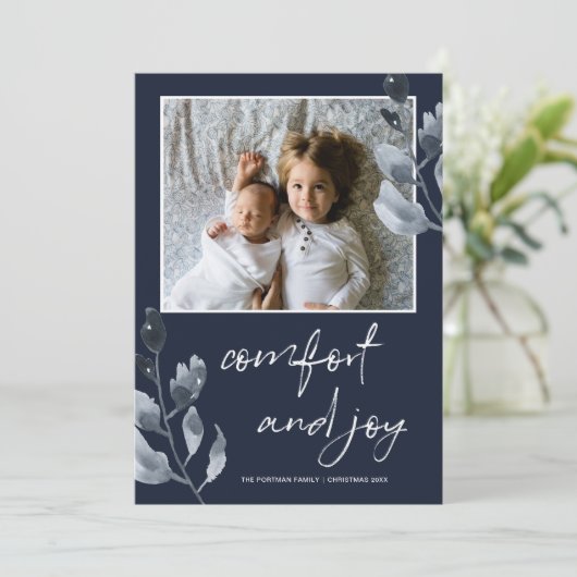 クリスマス心地よいとジョイボタニカルフォト シーズンカード (スタンド正面)