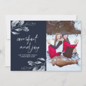 クリスマス心地よいとジョイボタニカルフォト シーズンカード (正面)