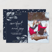 クリスマス心地よいとジョイボタニカルフォト シーズンカード (正面/裏面)