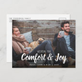 クリスマス心地よいジョイ写真 シーズンポストカード (正面/裏面)