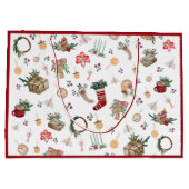 クリスマス心地よい ラージペーパーバッグ (裏面)