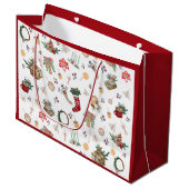 クリスマス心地よい ラージペーパーバッグ (正面アングル)