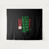 クリスマス心音撮影 タペストリー (正面(横))