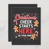 クリスマス応援が始まるメンタルヘルス意識 セーブザデート (正面/裏面)