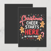 クリスマス応援が始まるメンタルヘルス意識 招待状 (正面/裏面)