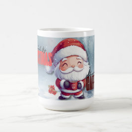 クリスマス応援とカフェインで燃料を供給 コーヒーマグカップ