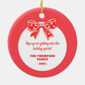 クリスマス応援とスピリッツ セラミックオーナメント (裏面)