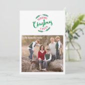 クリスマス応援と松の枝の送信,写真 シーズンカード (スタンド正面)