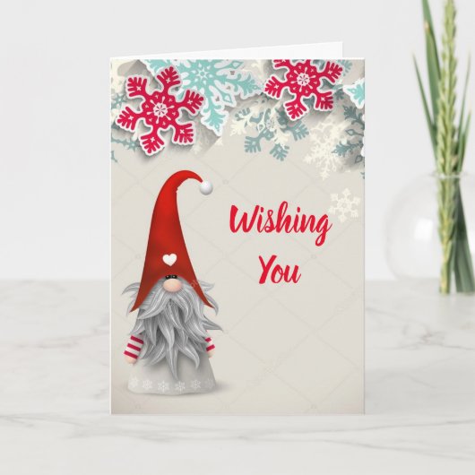 クリスマス応援と素晴らしい新年の願い シーズンカード (正面)