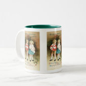 クリスマス応援の子ども ツートーンマグカップ (正面左)