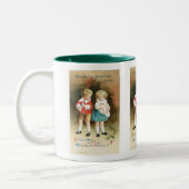 クリスマス応援の子ども ツートーンマグカップ (左)