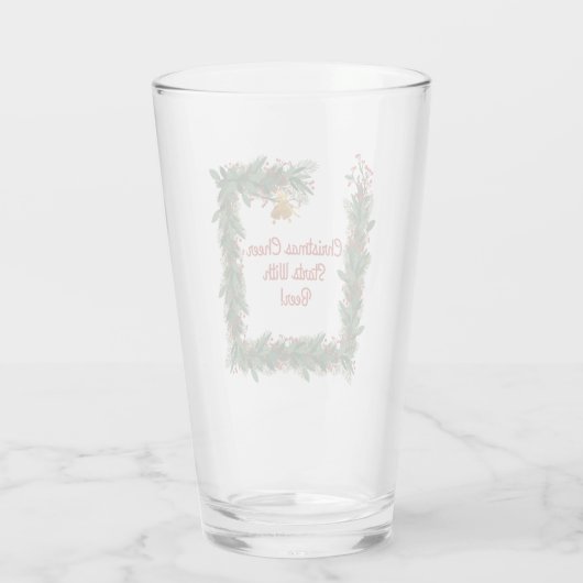 クリスマス応援はビールホリデーからおもしろい始まる タンブラーグラス (裏面)