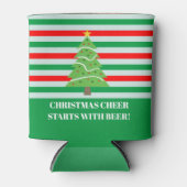 クリスマス応援はビールホリデーからおもしろい始まる 缶クーラー (正面)