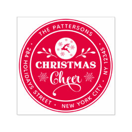 クリスマス応援ウィンターパーソナル差出人住所 セルフインキングスタンプ