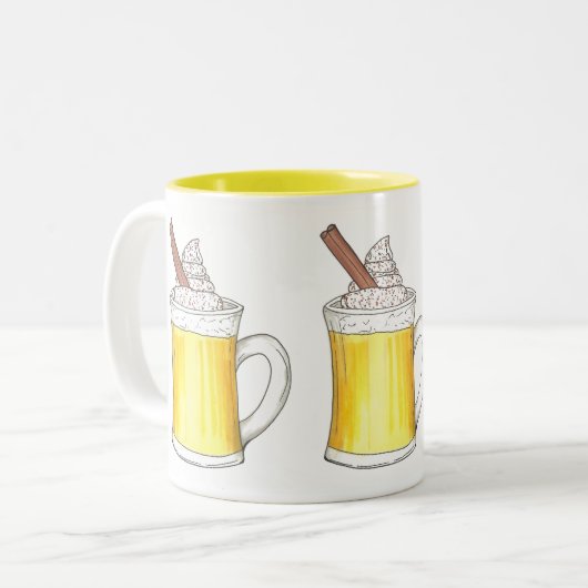 クリスマス応援エッグノグエッグノグホリデーマグ ツートーンマグカップ (正面左)